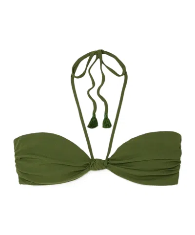 Johanna Ortiz Halter Neck Bikini In Green