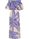 Johanna Ortiz Harbor Hues Ankle Dress In Neutrals