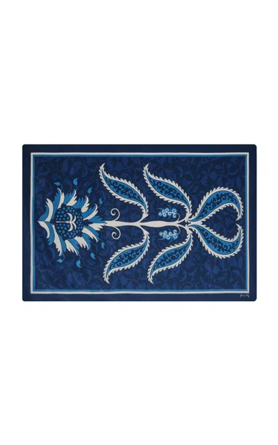 Johanna Ortiz Harmony In Motion Silk Shawl In Blue