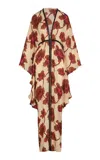 Johanna Ortiz Hear The Wind Sing Tunic Silk Dress In Multi