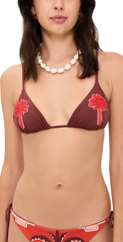 Johanna Ortiz Heatwave Bikini Top Mocca In Brown