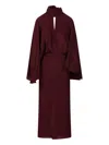 Johanna Ortiz Wine Parajes Lejanos Ankle Dress In Green