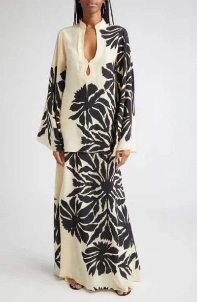 Johanna Ortiz Historical Influences Silk Maxi Skirt