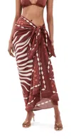Johanna Ortiz Golden Horizon Pareo Swim Cover-up In Brown