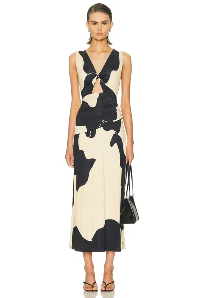 Johanna Ortiz Horizonte Mistico Ankle Dress In Multi
