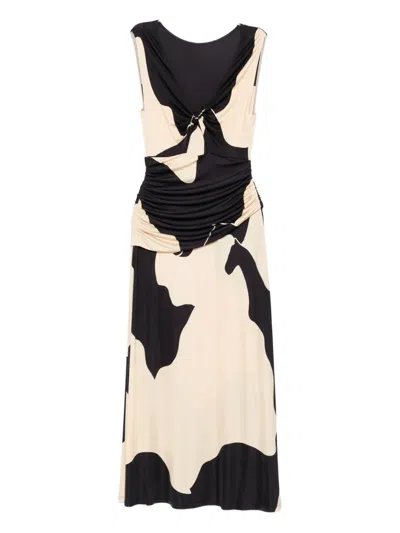 JOHANNA ORTIZ HORIZONTE MISTICO MIDI DRESS