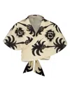 Johanna Ortiz Imagery Palm Tree-print Top In Neutral