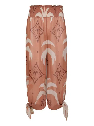 Johanna Ortiz In Eternity Printed Trousers In Brown