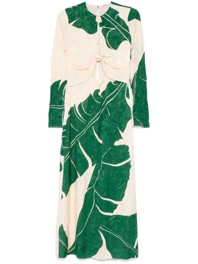 JOHANNA ORTIZ INTO THE WILD MAXI DRESS - WOMEN'S - VISCOSE/SILK