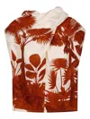 Johanna Ortiz Island Stories Cowl-neck Top In Neutrals