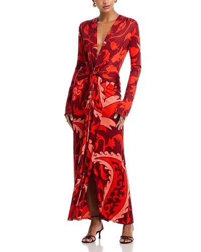 Johanna Ortiz Jersey Dress In Orange