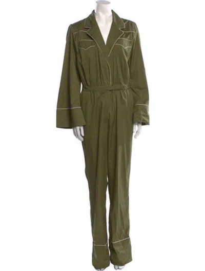 Pre-owned Johanna Ortiz Jumpsuit In Green