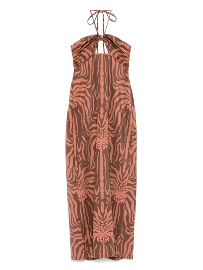 Johanna Ortiz Jungle Palms Midi Dress