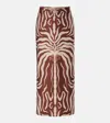 Johanna Ortiz Keel Gathered Maxi Skirt In Brown