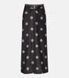 Johanna Ortiz Keel Gathered Maxi Skirt In Multi