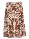 Johanna Ortiz Keel Midi Skirt In Multi