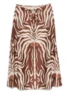Johanna Ortiz Keel Midi Skirt In Multi