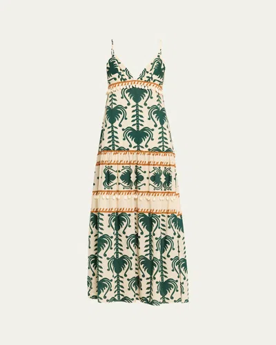 Johanna Ortiz Keeper Embellished Empire Maxi Dress