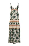 Johanna Ortiz Keeper Printed Cotton Maxi Dress