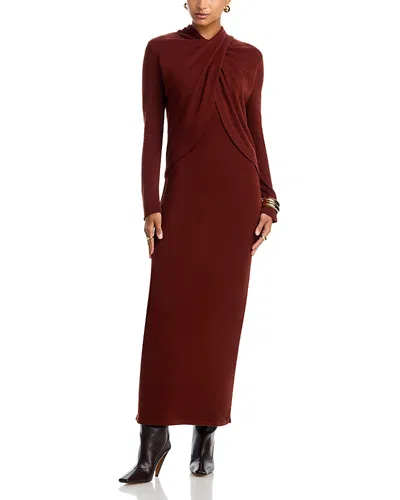 Johanna Ortiz Knit Dress In Brown