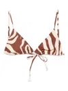 Johanna Ortiz Konibo Bikini Top In Brown