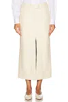 Johanna Ortiz La Quilla Ankle Skirt In Ecru