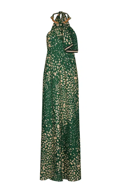 Johanna Ortiz Lands Yet To See Printed Linen-blend Maxi Dress In Multi