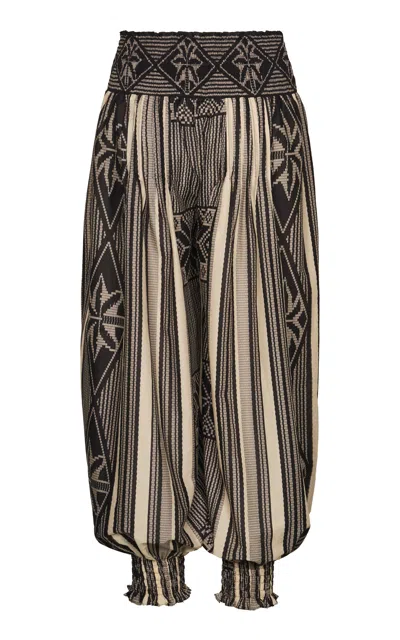 Johanna Ortiz Last Frontier Cotton Pants In Black