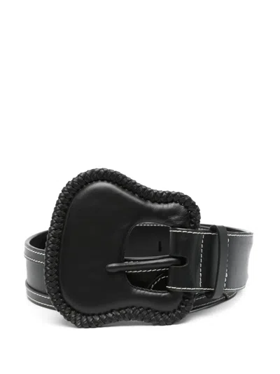 Johanna Ortiz Leather Belt In Black