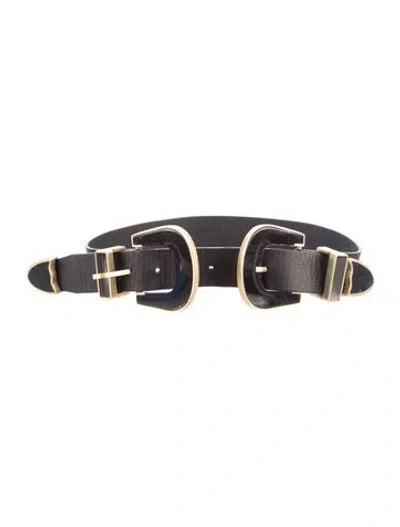 Pre-owned Johanna Ortiz Leather Waist Belt In Multi