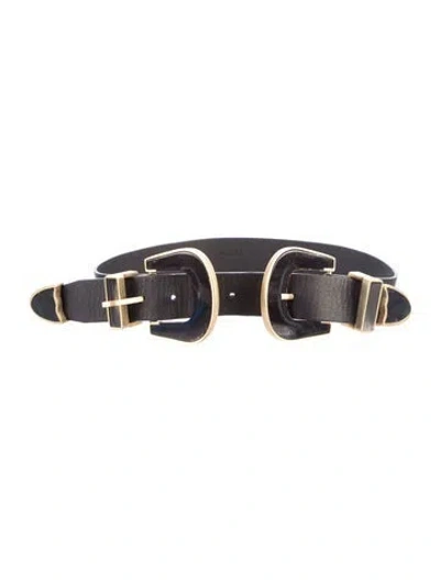 Pre-owned Johanna Ortiz Leather Waist Belt In Multi