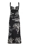 Johanna Ortiz Leaves And Vines Maxi Dress In Multi