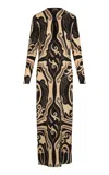 Johanna Ortiz Libertad Silk Tunic Dress In Multi