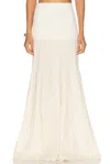 Johanna Ortiz Light And Sound Ankle Skirt In Ecru