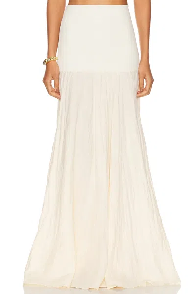 Johanna Ortiz Light And Sound Ankle Skirt In White