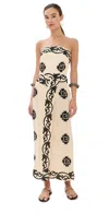 Johanna Ortiz Linen Ancient Maxi Dress In Neutral