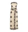 Johanna Ortiz Ancient Midi Dress - Women's - Viscose/linen/flax In Neutral