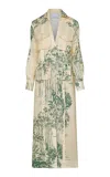Johanna Ortiz Linen Lazy Guayabera Ankle Dress In Neutral