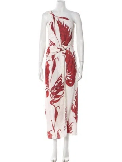 Pre-owned Johanna Ortiz Linen Long Dress