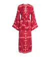 Johanna Ortiz Linen Printed Savannah Maxi Tunic Dress In Pink