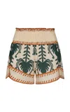 Johanna Ortiz Linka Printed Cotton Shorts