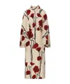 Johanna Ortiz Parajes Lejanos Long Sleeve Silk Midi Dress In Neutral