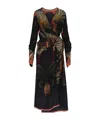 Johanna Ortiz Eternity Begins Wrapped Silk Maxi Dress In Multi