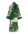 Johanna Ortiz Floral Silk Midi Dress In Multi