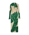 Johanna Ortiz Into The Wild Knotted Maxi Dress In Green