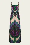 Johanna Ortiz Lucky Charm Maxi Dress In Emerald Purple