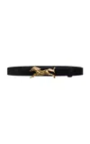 Johanna Ortiz Lunar Amulets Leather Belt In Black