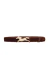 Johanna Ortiz Lunar Amulets Leather Belt In Brown