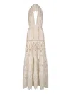 Johanna Ortiz Luz Tropical Halter-neck Maxi Dress In White