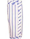 Johanna Ortiz Mar De Cortes Wrap-front Cotton Midi Skirt In White